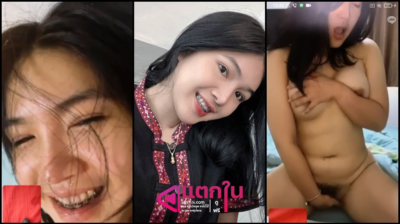 คลิปหลุดไทย สาวเหนือขาวหมวยตั้งกล้องคอลเสียวโชว์หุ่นอวบน่าเย็ด บีบนมยั่วเสียวแหกหีเขี่ยแตตอย่างเสียวน้ำเงี่ยนแตก